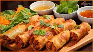 Bí Quyết Làm Chả Giò Giòn Tan để lâu vẫn giòn rụm | không dùng giấm | Best Eggrolls Recipe | KT Food