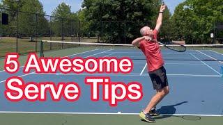 5 Awesome Serve Tips (Tennis Technique Explained)