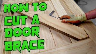 How to cut Braces into a Frame Ledge and Braced Door Bracing