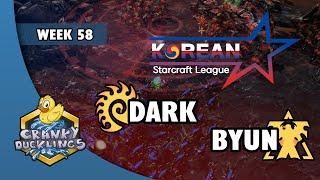 Dark vs ByuN - ZvT | Korean StarCraft League: Week 58 | Open StarCraft 2 Tournament