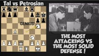 THE MOST ATTACKING VS THE MOST SOLID DEFENSE | Tal vs Petrosian 1974 | @xSKYEchess