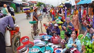 Ever Seen Cambodian Market Food On the Street? Countryside Vs City Street Food Tour