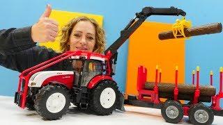 Die Wunderbox - Robocar Poli und der Holztransporter - Spielzeugvideo für Kinder