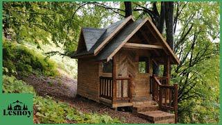 Fairy house in the forest.  From start to finish