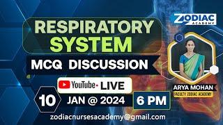 RESPIRATORY SYSTEM MCQ DISCUSSIONS-2024 - Zodiac Academy