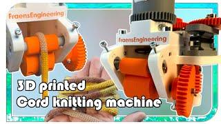 3D printed Cord knitting machine