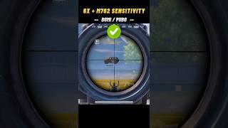 6x + M762 Zero Recoil Sensitivity Settings  Pubg 6x Scope zero recoil control sensitivity Bgmi