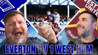 EVERTON 1 V 1 WEST HAM - POOR GAME OF FOOTBALL - MATCH REACTION