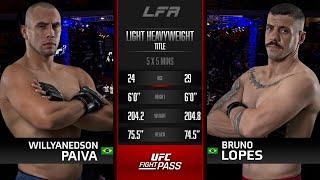 LFA 143: Bruno Lopes vs Willyanedson Paiva | September 30, 2022