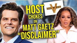 Hostage-like video disclaimer about Matt Gaetz on The View