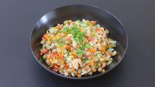 High Protein Salad - No Oil Salad | Skinny Recipes