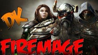 ESO -DRAGON KNIGHT -FIRE MAGE- BUILD!! (Elder Scrolls Online)