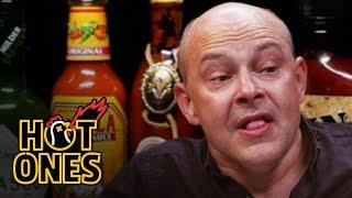 Rob Corddry Cries Real Tears Eating Spicy Wings | Hot Ones