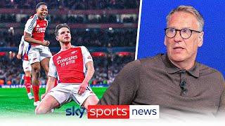 Paul Merson reacts to Arsenal’s incredible 3-0 victory over Real Madrid