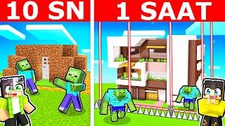 10 SANİYE MUTANT KIYAMET SIĞINAĞI VS 1 SAAT  | Minecraft