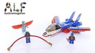 Lego Super Heroes 76076 Captain America Jet Pursuit Speed Build