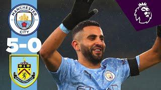 Highlights | Man City 5-0 Burnley | MAHREZ HAT-TRICK!