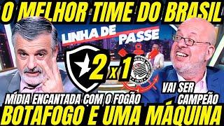 NO CAMINHO DO TÍTULO! BOTAFOGO AMASSA O CORINTHIANS E ENCANTA A MÍDIA INTEIRA