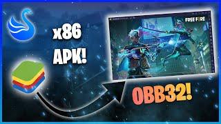 x86 APK FOR BLUESTACKS/MSI/SMARTGAGA AFTER OBB32 - FREE FIRE -GAME CRASH - CDN FLUID