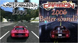 Ford GT Engine Sound Battle NFS Most Wanted VS NFS Carbon