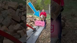 ️ When firewood is your gym! 