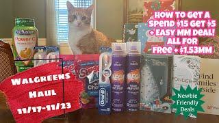 WALGREENS HAUL 11/17-11/23 | NEWBIE FRIENDLY DEALS | ALL FREE + $1.53MM!