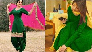 New Contrast Color Dupatta for Green Kurta||Green Suite Ka Combination Contrast||Green Suit  Design