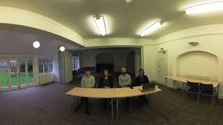 Virtual Reality (VR) Public Speaking Practice Stage: Audience of 4