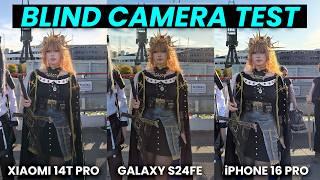 Galaxy S24FE vs iPhone 16 Pro vs Xiaomi 14T Pro - BLIND CAMERA TEST ( MCM Comic Con London )