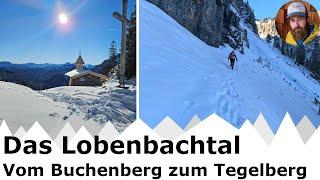 Das Lobenbachtal | Vom Buchenberg zum Tegelberg im Winter | T2 oder WT2