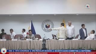 SEVENTH JOINT PUBLIC HEARING OF THE HOUSE QUAD-COMMITTEE