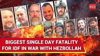 '10 Israeli Soldiers Killed In 24 Hours': IDF Confirms Fatalities As Hezbollah Inflicts Biggest Blow