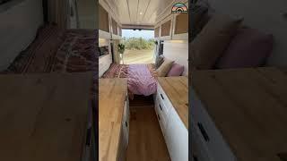 Adorable Camper Van Tiny Home! #vanlife #vanconversion #vanlove IG: dontquityourdaydream_