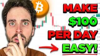 Simple Method To Make $100 A Day Trading Cryptocurrency As A Beginner | Trading Tutorial