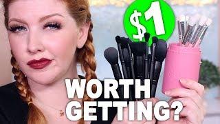 $1 Makeup Brushes Review | Shop Miss A | Worth Getting?