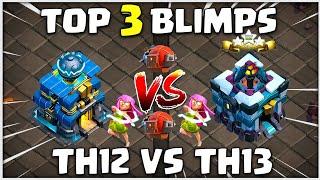 Top 3 Super Archer Blimp | TH12 VS TH13 Attack Strategies Clash of Clans