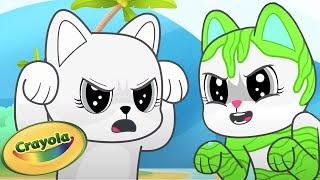 Revenge of the Sea! Crayola Scribble Scrubbie Pets | Cartoons for Kids
