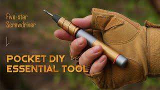 The Ultimate Pocket Screwdriver? 10 Bits, Magnetic Storage & Luxury Design | 5-Star Tool Review