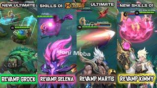 ALL UPCOMING REVAMPED HERO & REVAMPED SKINS 2025/2026 MLBB - REVAMP GROCK, SELENA,ALICE,KIMMY & MORE