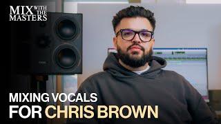 Teezio mixing vocals for Chris Brown | Sneak Peek