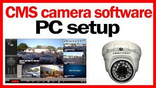  CMS camera software setup free download for h264 dvr viewer client 