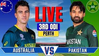 Pakistan vs Australia, 3rd ODI | Live Cricket Match | PAK vs AUS Live Match Today | PAK vs AUS