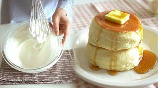 "Handmade" Fluffy Souffle Pancakes! (without baking powder)