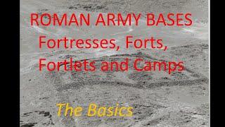 Roman Army Bases - An Introduction to Fortresses, Forts, Fortlets and camps