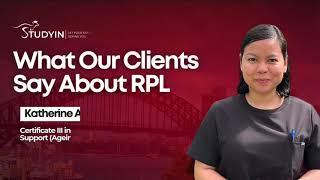 RPL Certificate Success: Katherine's Career Growth in Australia | What RPL Means for You #rpl