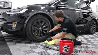 Tesla Rinseless Wheel Cleaning - with Buckanizer