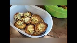 закуска из баклажанов с зеленью и чесночком