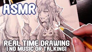 Drawing ASMR| REAL TIME SKETCHING