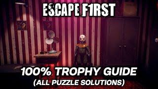 Escape First 100% Walkthrough & Trophy Guide (All Escape Room Solutions)