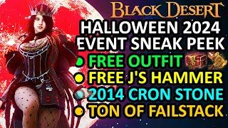 FREE OUTFIT, J's Hammer, Cron Stone, FAILSTACK (Halloween 2024 Event Sneak Peek) Black Desert BDO